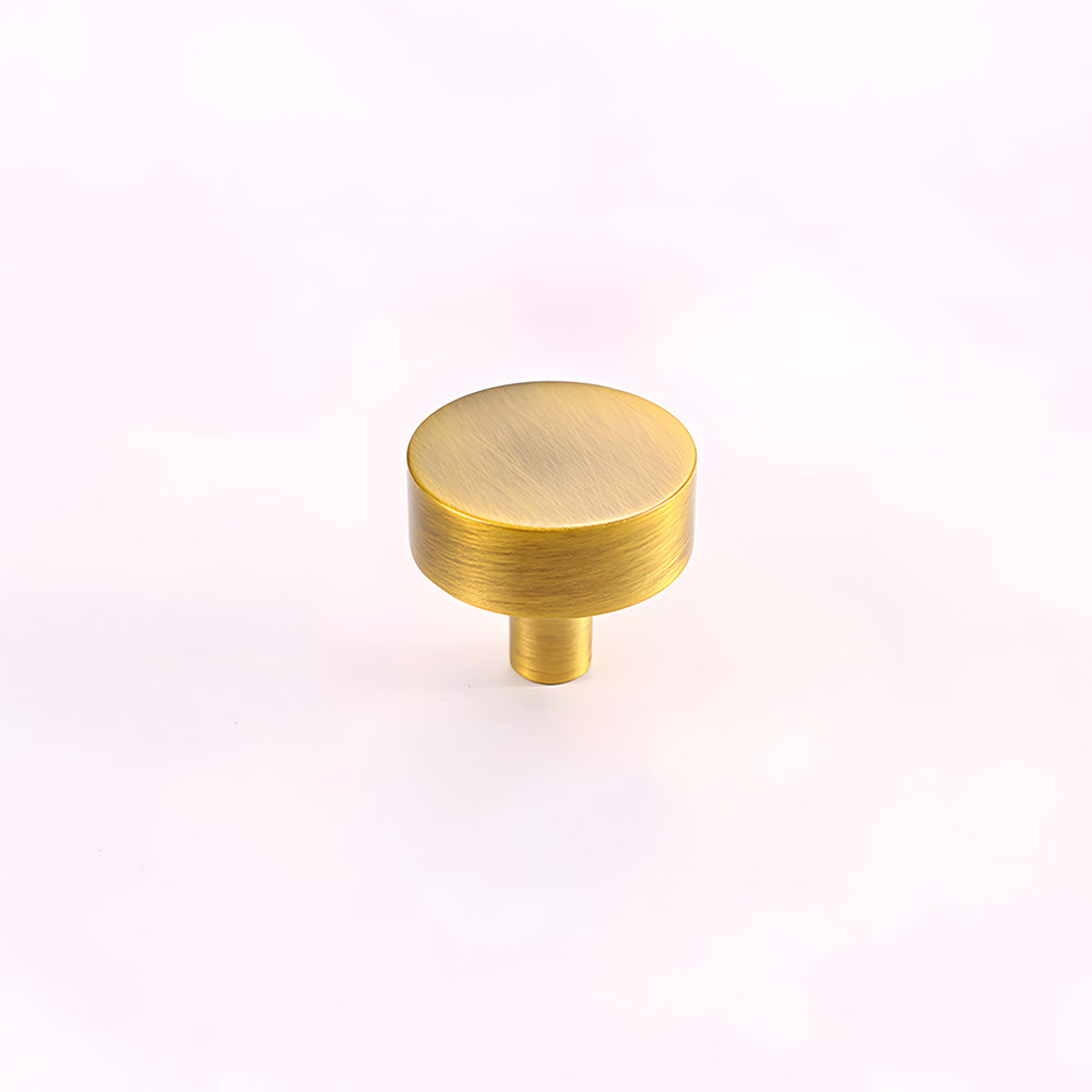 Antique  Solid Brass Oval Cabinet Knobs with Backplate