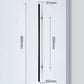 Black Round Bar Cabinet Pulls with Gold-Tone Posts