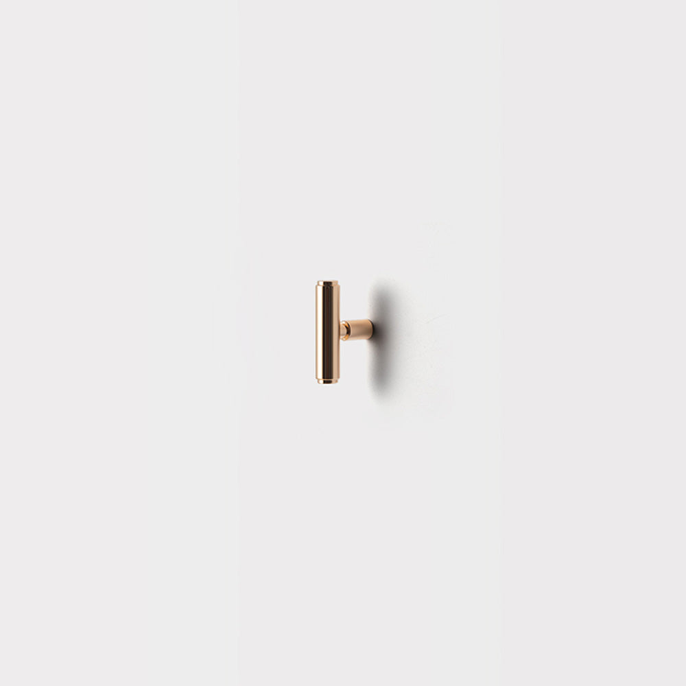 Slim Round T-Bar Cabinet Pulls and Knobs for Wardrobes