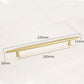 Tapered Solid Brass Cabinet Pulls and Knobs in Gold