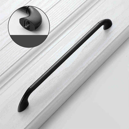 Round Bar Cabinet Pulls with Curved Tapered Feet