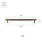 Striped T-Bar Cabinet Handles and Drawer Pulls