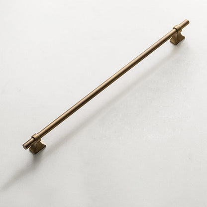 Vintage Brass Round Bar Cabinet Pulls