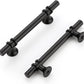 Vintage Matte Black Cabinet Handles and Drawer Pulls