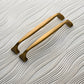 Wide Arched Brass Cabinet Pulls and Drawer Handles