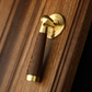 Vintage Brass and Wood Cabinet Pulls for Cabinets and Drawers