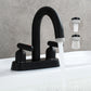 3-hole 2-handle Hot And Cold Bathroom Basin Faucet