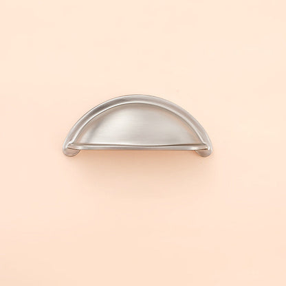 Half-Round Brass Cabinet Cup Pulls for Drawers