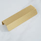 Brass Hidden Finger Cabinet Pulls with Brushed Gold Finish