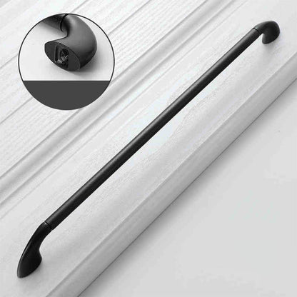 Round Bar Cabinet Pulls with Curved Tapered Feet