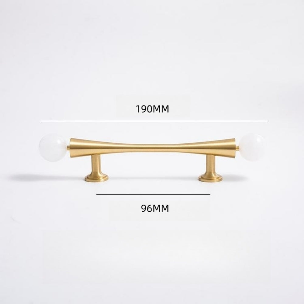 White Crystal Cabinet Pulls and Knob with Gold Finish