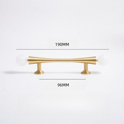 White Crystal Cabinet Pulls and Knob with Gold Finish
