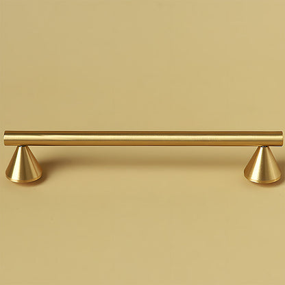 Brass Cabinet Pulls and T-Knobs with Cone Bases