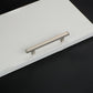 Brushed Square Cabinet Handles and Knobs, Zinc Alloy