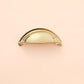 Half-Round Brass Cabinet Cup Pulls for Drawers