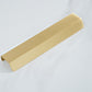 Brass Hidden Finger Cabinet Pulls with Brushed Gold Finish