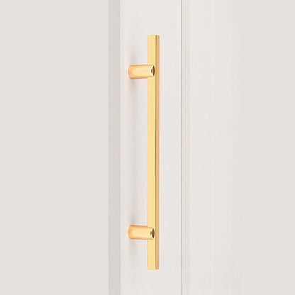 Two-Tone Slim Bar Cabinet Pulls for Wardrobes