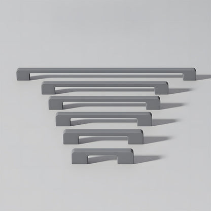 Multi-Color Slim Rectangular Bar Cabinet Handles