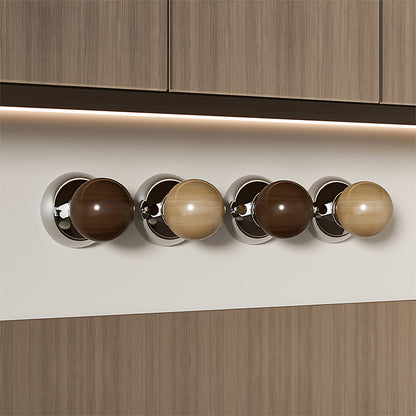 Solid Wood Suction Cup Cabinet Knob Door Hook