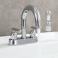 3-hole 2-handle Hot And Cold Bathroom Basin Faucet
