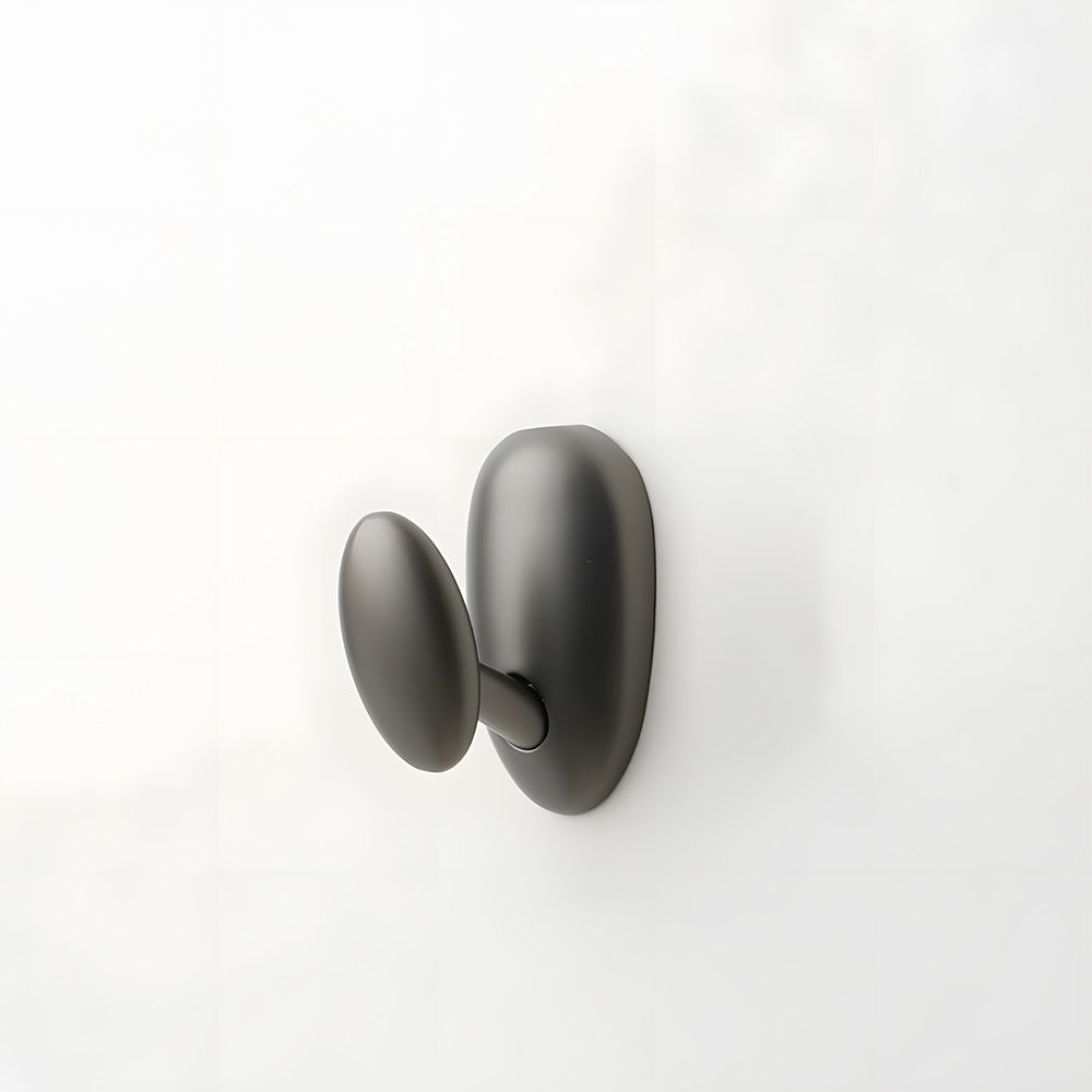 Solid Brass Pebble Wall Hooks for Coats & Towels