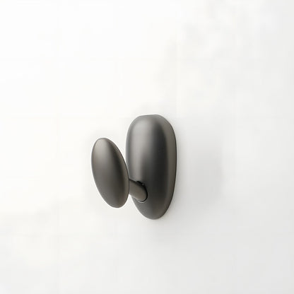 Solid Brass Pebble Wall Hooks for Coats & Towels