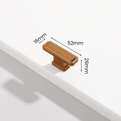 Stepped Rectangular Cabinet Pulls and T-Knobs