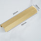 Brass Hidden Finger Cabinet Pulls with Brushed Gold Finish