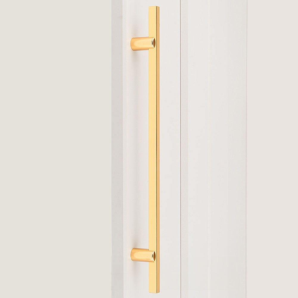Two-Tone Slim Bar Cabinet Pulls for Wardrobes