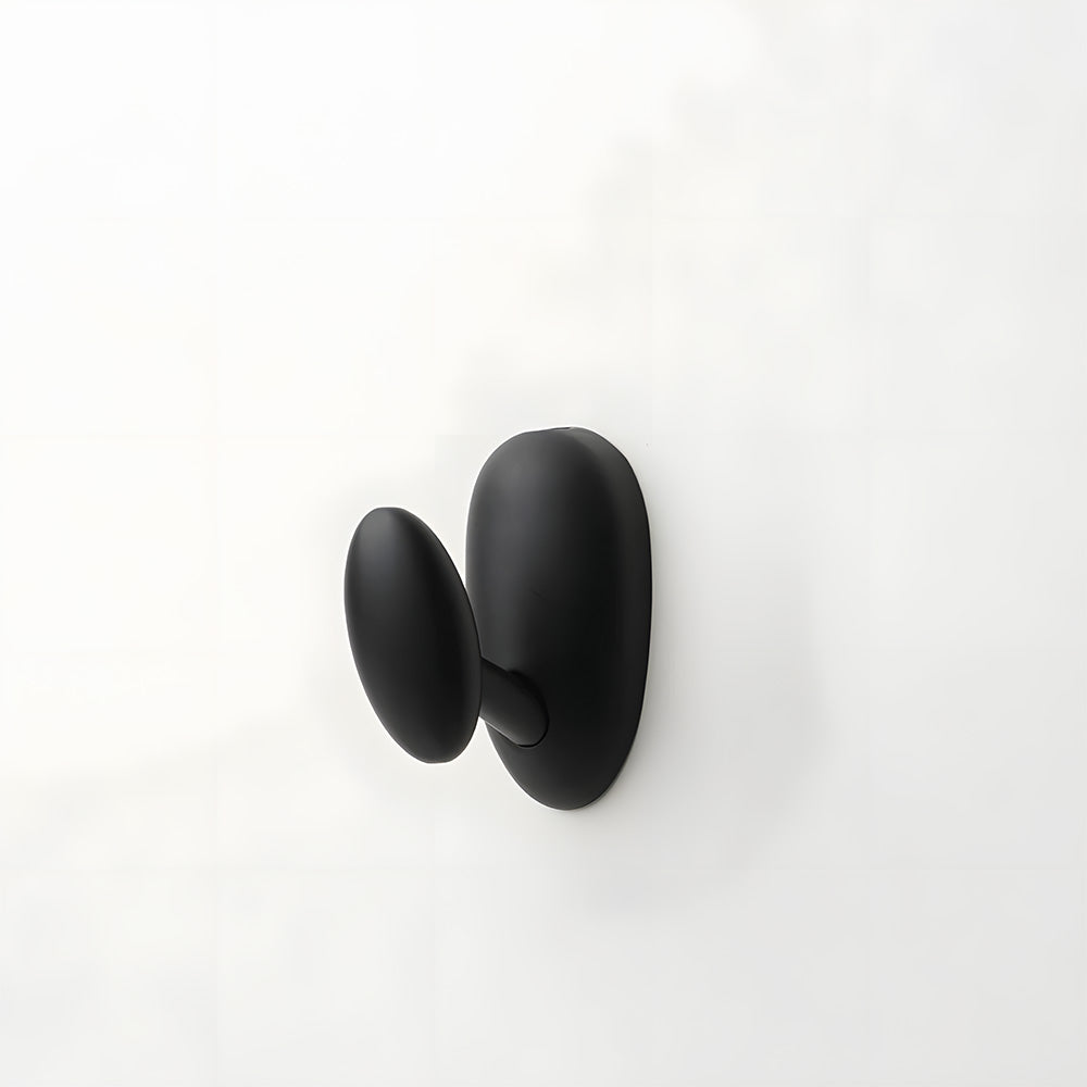 Solid Brass Pebble Wall Hooks for Coats & Towels