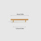 Wood and Brass Cabinet Pulls for Cabinets and Drawers