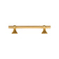 Vintage Brass Round Bar Cabinet Pulls