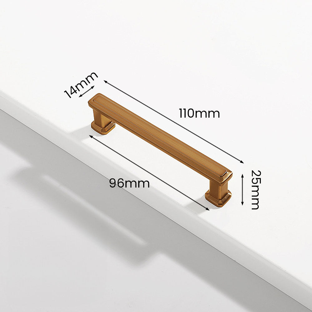 Stepped Rectangular Cabinet Pulls and T-Knobs