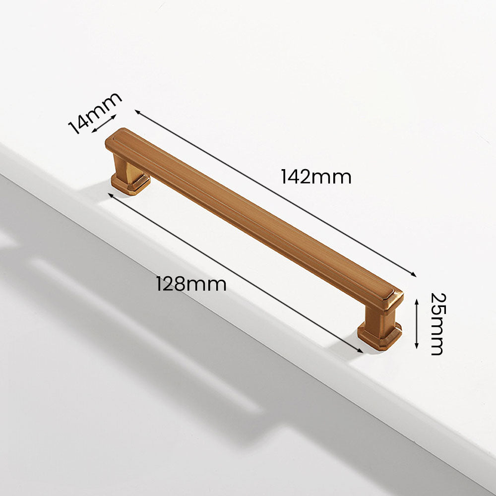 Stepped Rectangular Cabinet Pulls and T-Knobs