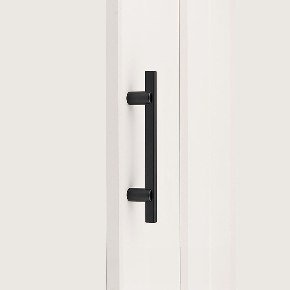 Two-Tone Slim Bar Cabinet Pulls for Wardrobes