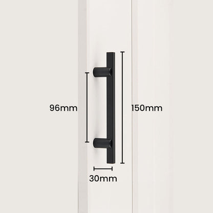 Two-Tone Slim Bar Cabinet Pulls for Wardrobes