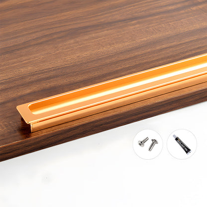 Long Aluminum Recessed Finger Pulls