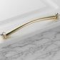 Faceted Crystal Glass Cabinet Pulls and Knobs in Gold