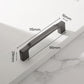Square Cabinet Pulls and Knobs in Zinc Alloy