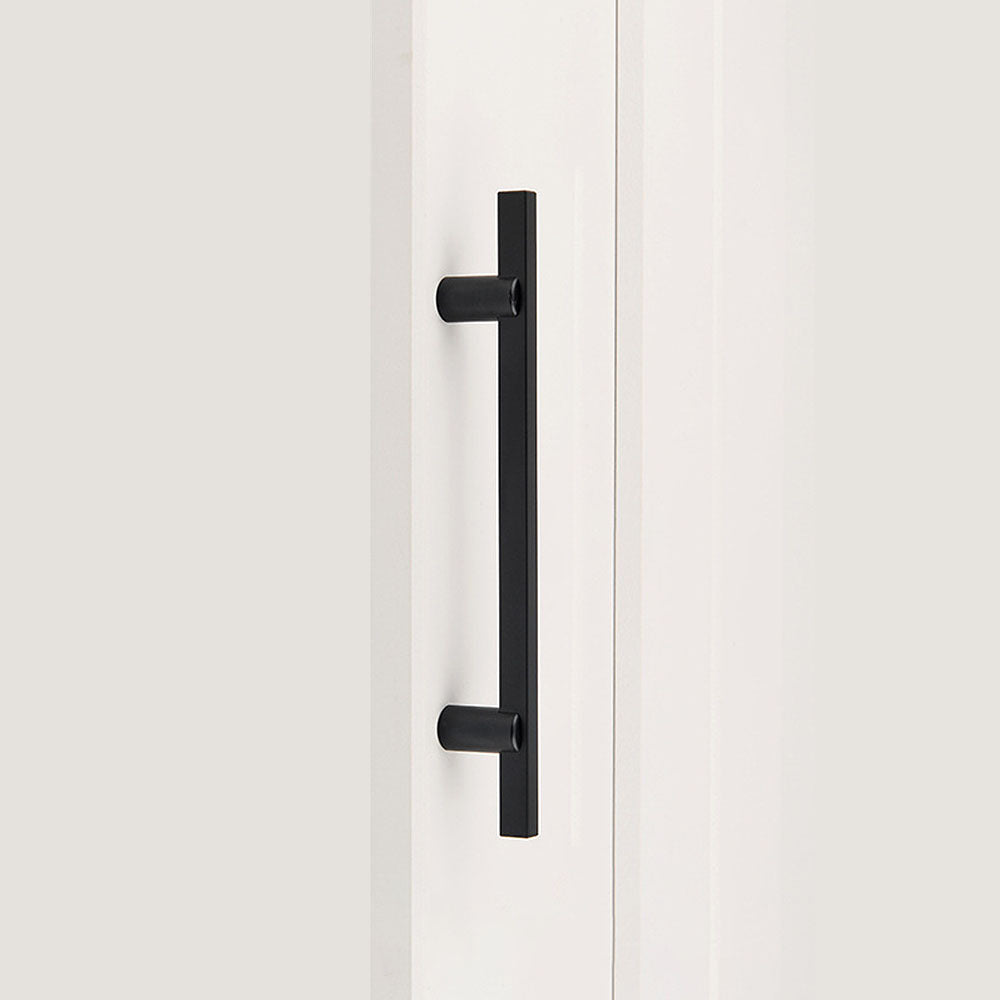 Two-Tone Slim Bar Cabinet Pulls for Wardrobes
