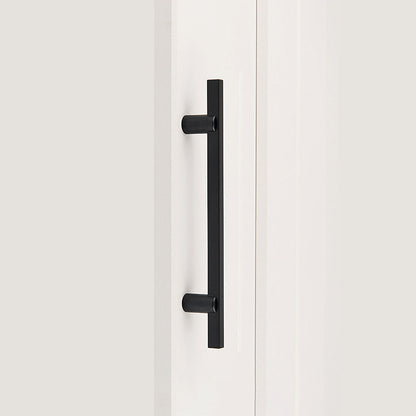 Two-Tone Slim Bar Cabinet Pulls for Wardrobes