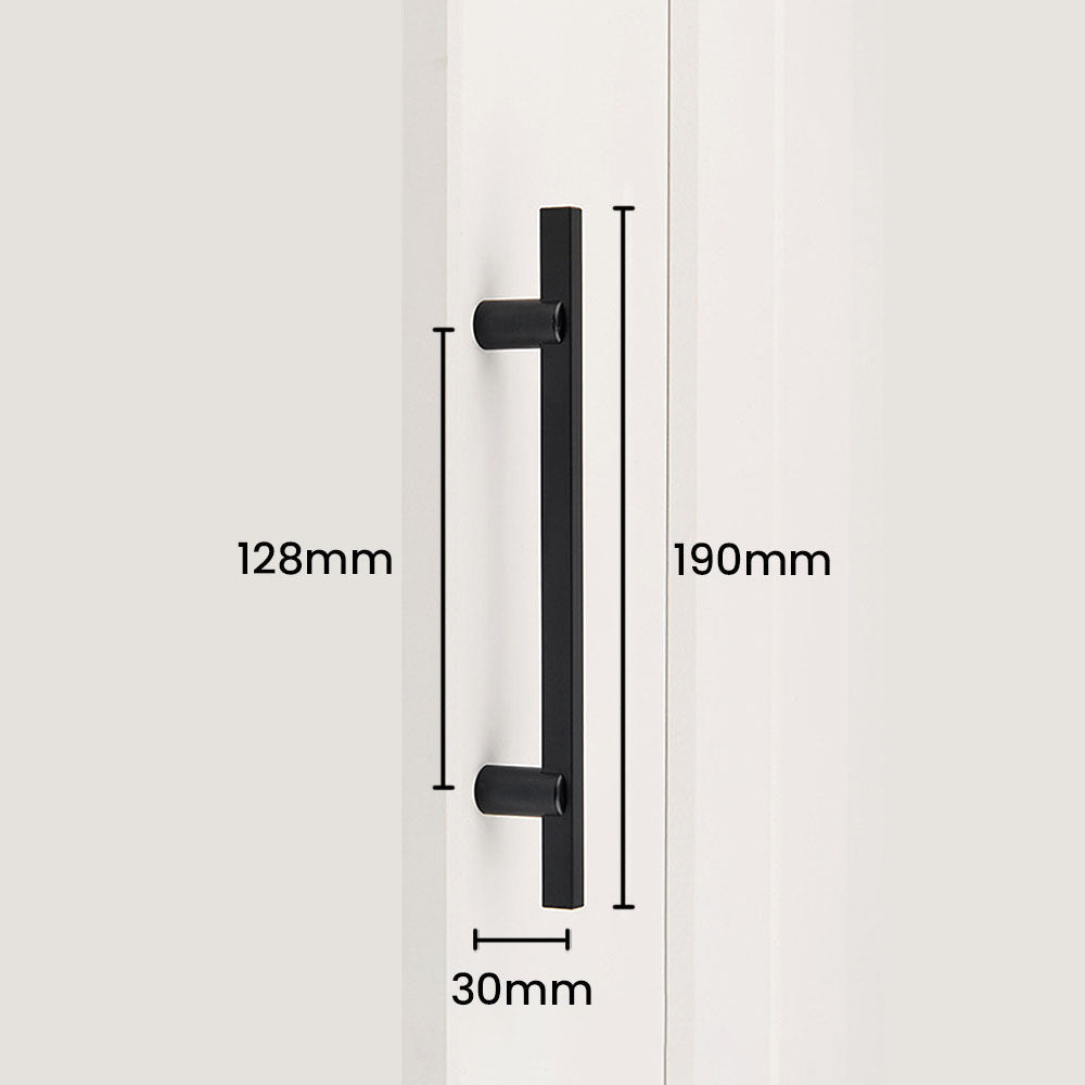 Two-Tone Slim Bar Cabinet Pulls for Wardrobes