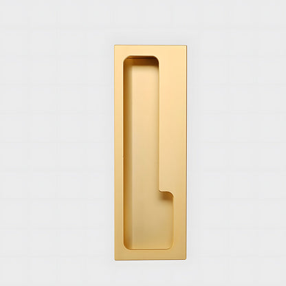 Recessed Cabinet Pulls with Offset Finger Grip