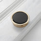 Hidden Recessed Cabinet Pulls with Black Inset