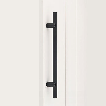 Two-Tone Slim Bar Cabinet Pulls for Wardrobes