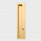 Recessed Cabinet Pulls with Offset Finger Grip