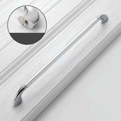 Round Bar Cabinet Pulls with Curved Tapered Feet