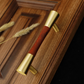 Vintage Brass and Wood Cabinet Pulls for Cabinets and Drawers