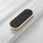 Hidden Recessed Cabinet Pulls with Black Inset