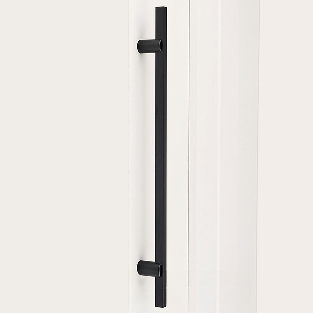 Two-Tone Slim Bar Cabinet Pulls for Wardrobes